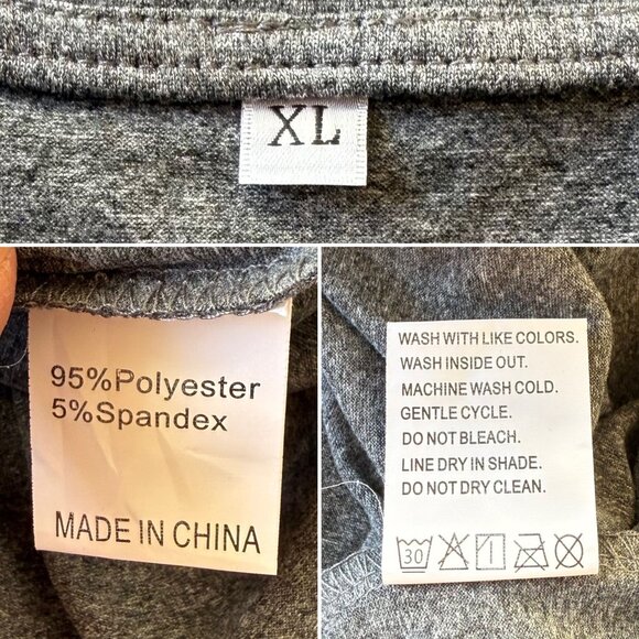 Imagine Peace Long Sleeve Top Size XL Gray Retro Musiccore Style - Picture 8 of 11